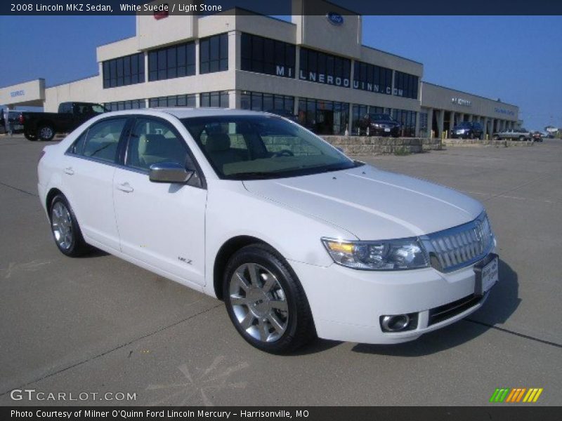 White Suede / Light Stone 2008 Lincoln MKZ Sedan