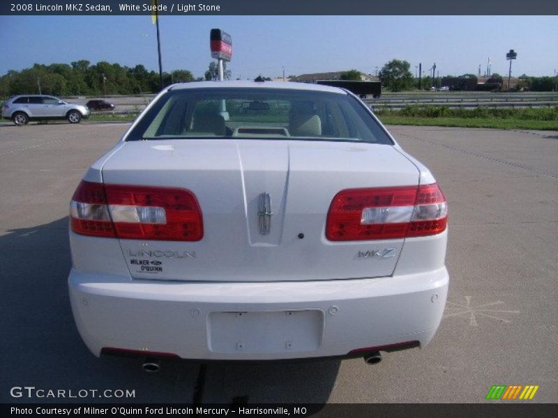 White Suede / Light Stone 2008 Lincoln MKZ Sedan