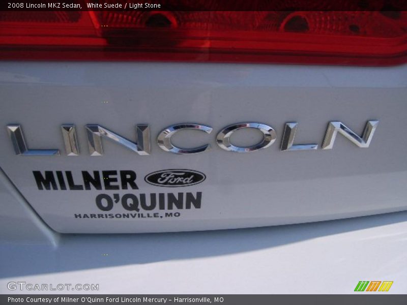 White Suede / Light Stone 2008 Lincoln MKZ Sedan