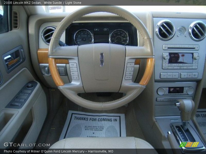 White Suede / Light Stone 2008 Lincoln MKZ Sedan