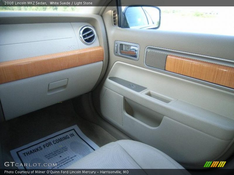White Suede / Light Stone 2008 Lincoln MKZ Sedan