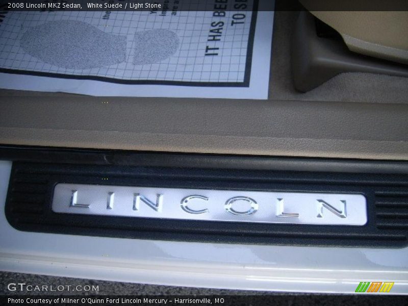 White Suede / Light Stone 2008 Lincoln MKZ Sedan