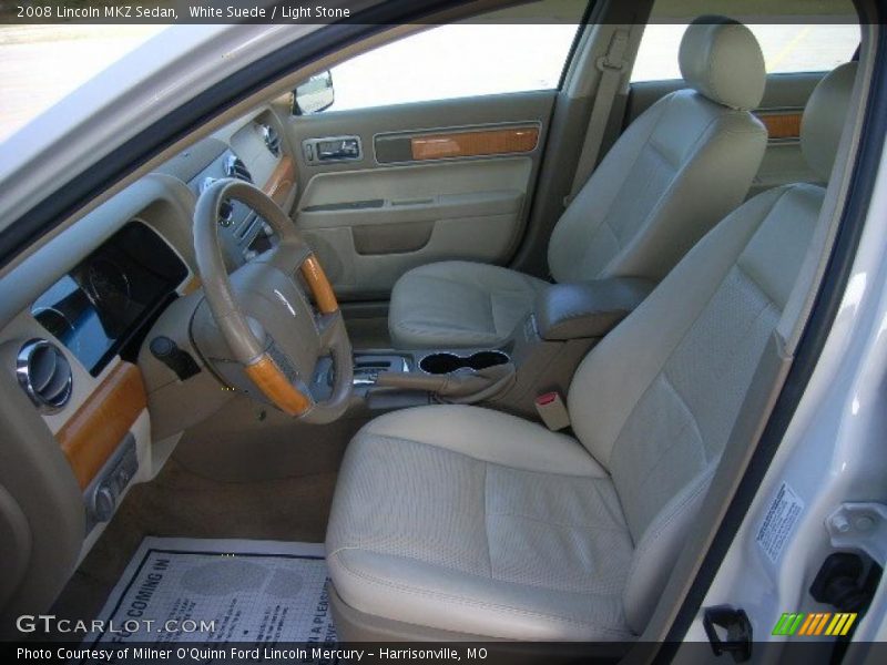 White Suede / Light Stone 2008 Lincoln MKZ Sedan
