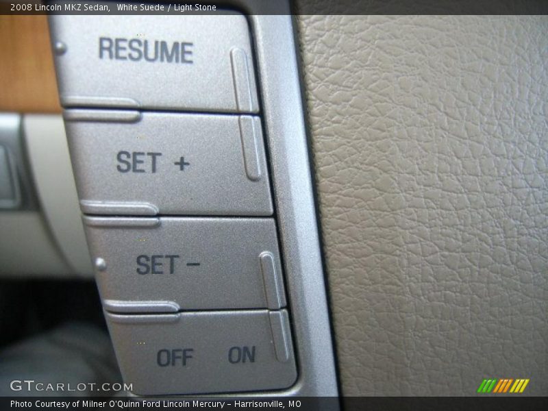 White Suede / Light Stone 2008 Lincoln MKZ Sedan