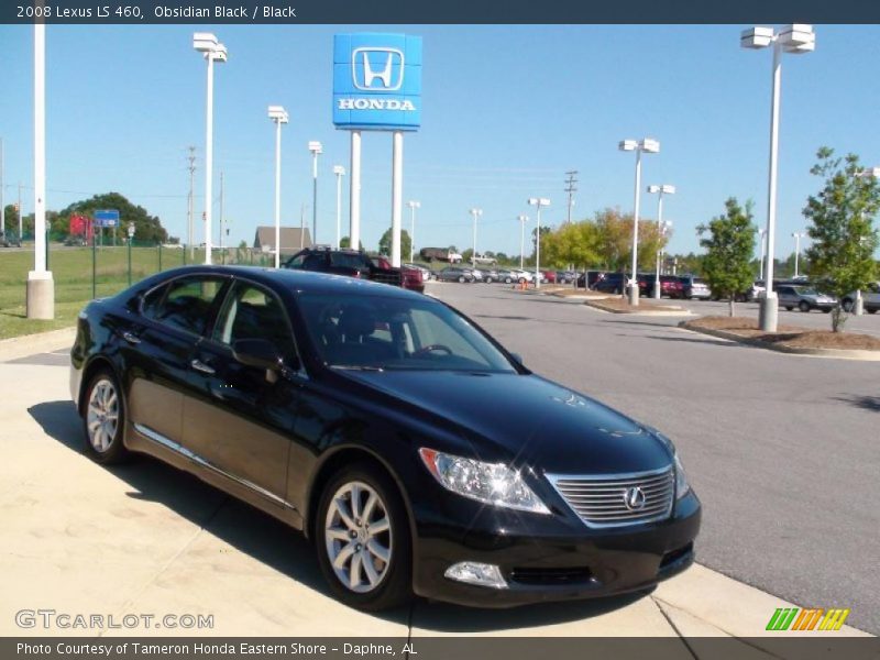 Obsidian Black / Black 2008 Lexus LS 460