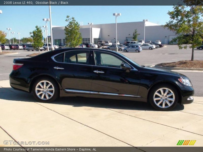 Obsidian Black / Black 2008 Lexus LS 460