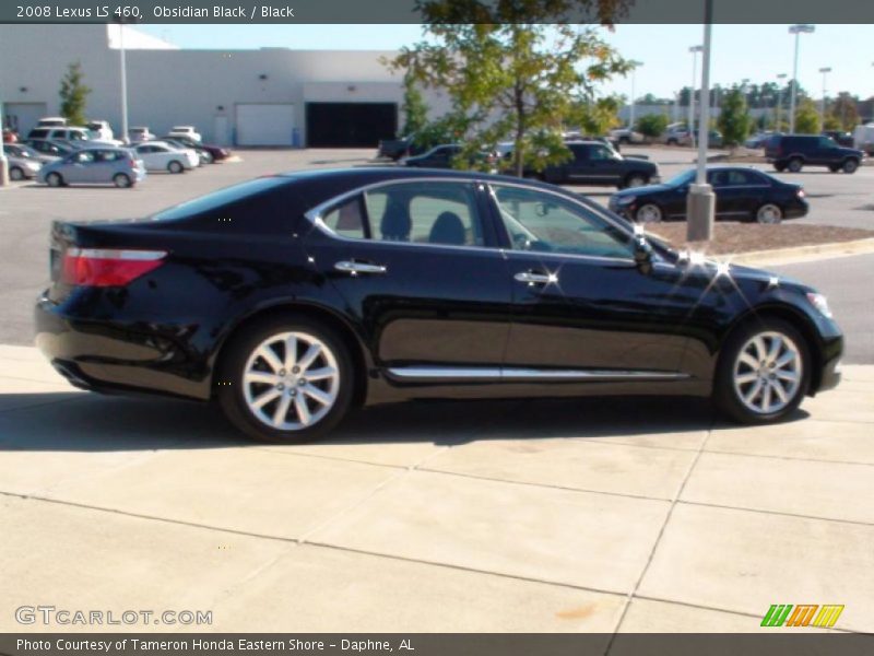 Obsidian Black / Black 2008 Lexus LS 460