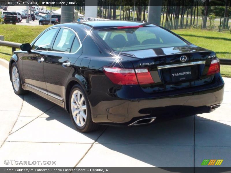 Obsidian Black / Black 2008 Lexus LS 460