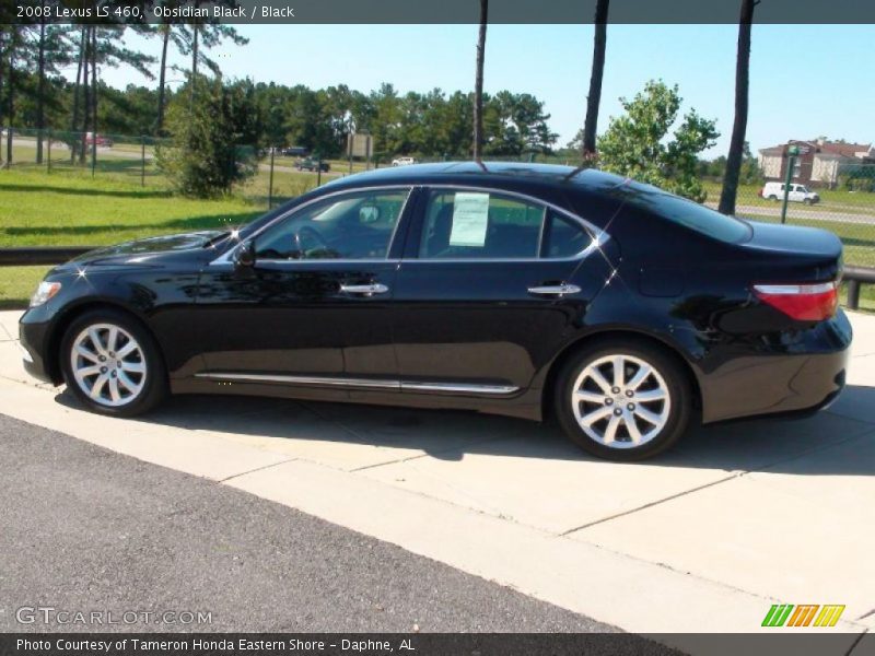 Obsidian Black / Black 2008 Lexus LS 460