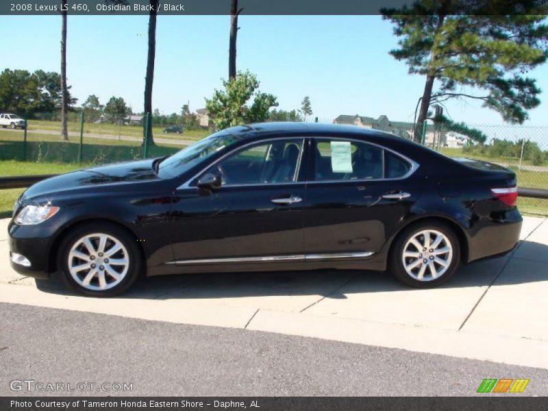 Obsidian Black / Black 2008 Lexus LS 460