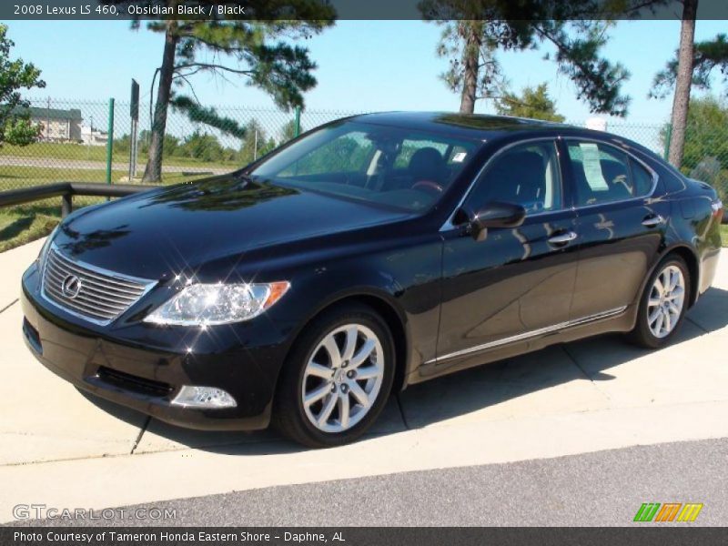 Obsidian Black / Black 2008 Lexus LS 460