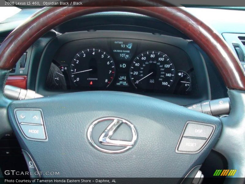 Obsidian Black / Black 2008 Lexus LS 460