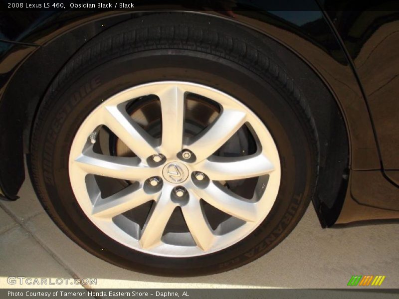 Obsidian Black / Black 2008 Lexus LS 460