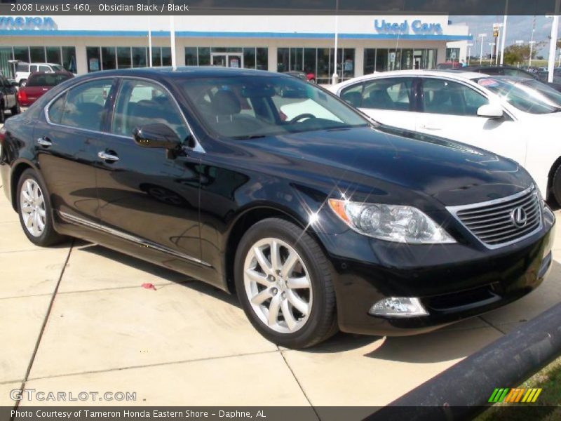 Obsidian Black / Black 2008 Lexus LS 460