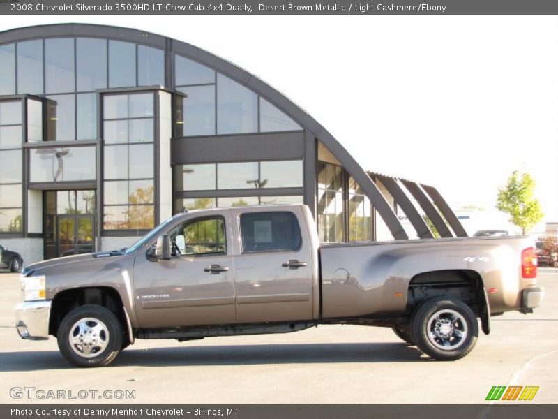Desert Brown Metallic / Light Cashmere/Ebony 2008 Chevrolet Silverado 3500HD LT Crew Cab 4x4 Dually