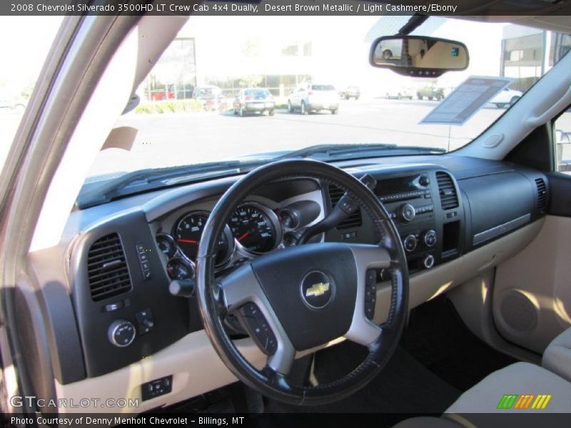 Desert Brown Metallic / Light Cashmere/Ebony 2008 Chevrolet Silverado 3500HD LT Crew Cab 4x4 Dually