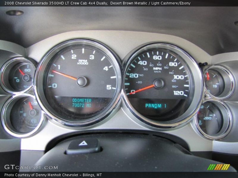 Desert Brown Metallic / Light Cashmere/Ebony 2008 Chevrolet Silverado 3500HD LT Crew Cab 4x4 Dually
