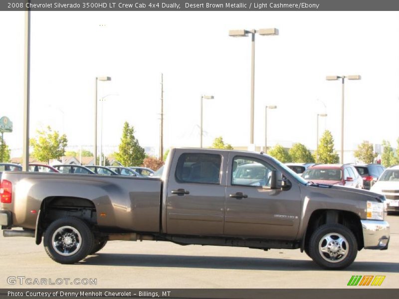 Desert Brown Metallic / Light Cashmere/Ebony 2008 Chevrolet Silverado 3500HD LT Crew Cab 4x4 Dually