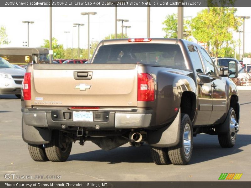 Desert Brown Metallic / Light Cashmere/Ebony 2008 Chevrolet Silverado 3500HD LT Crew Cab 4x4 Dually