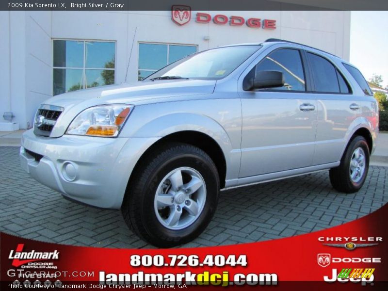 Bright Silver / Gray 2009 Kia Sorento LX
