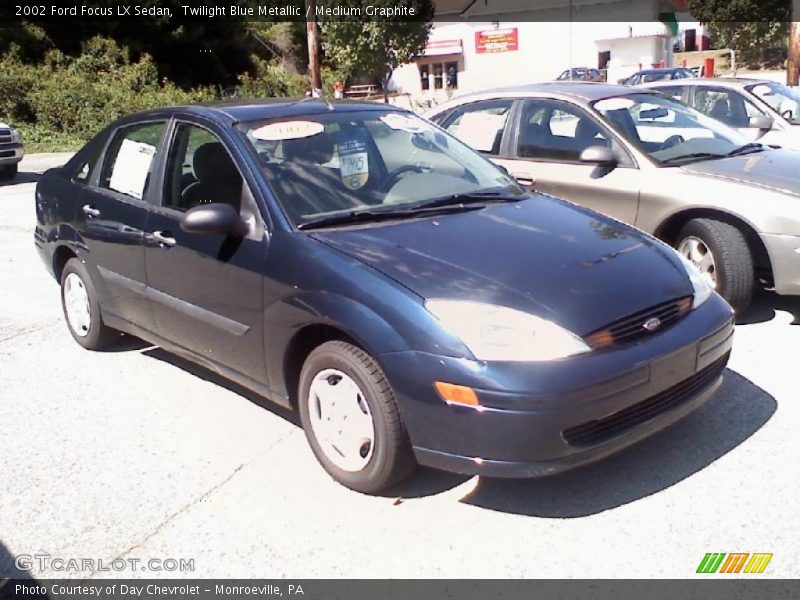 Twilight Blue Metallic / Medium Graphite 2002 Ford Focus LX Sedan