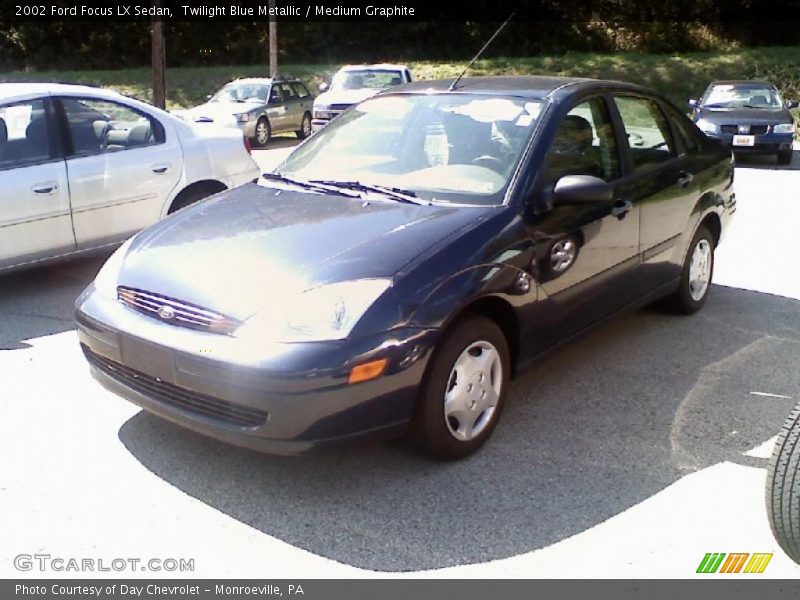 Twilight Blue Metallic / Medium Graphite 2002 Ford Focus LX Sedan