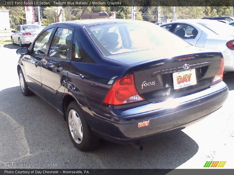 Twilight Blue Metallic / Medium Graphite 2002 Ford Focus LX Sedan