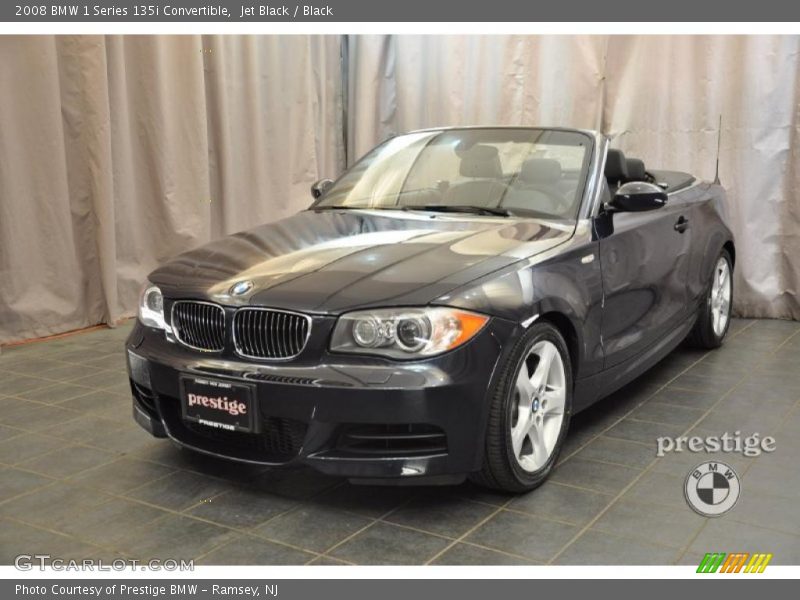Jet Black / Black 2008 BMW 1 Series 135i Convertible