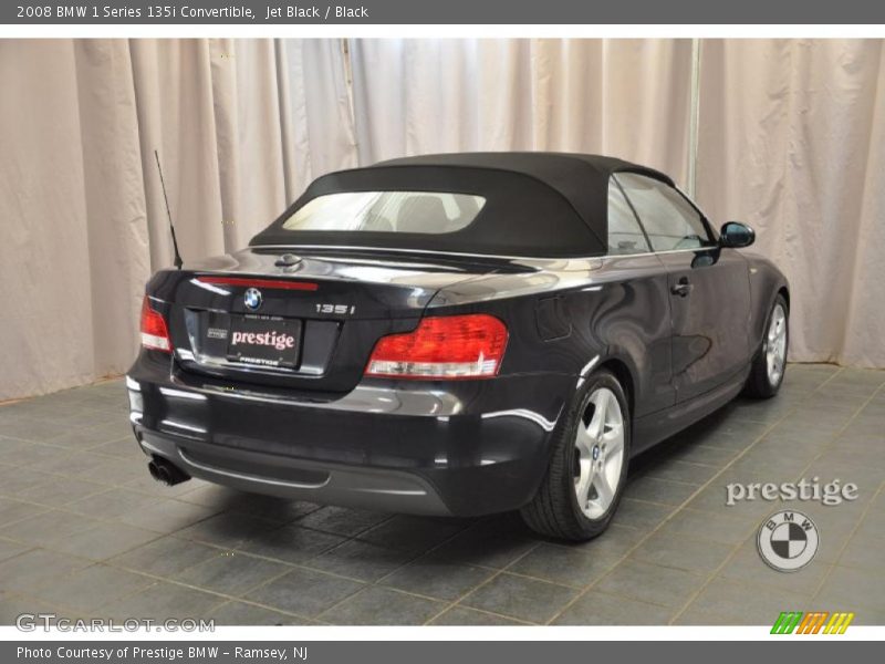 Jet Black / Black 2008 BMW 1 Series 135i Convertible
