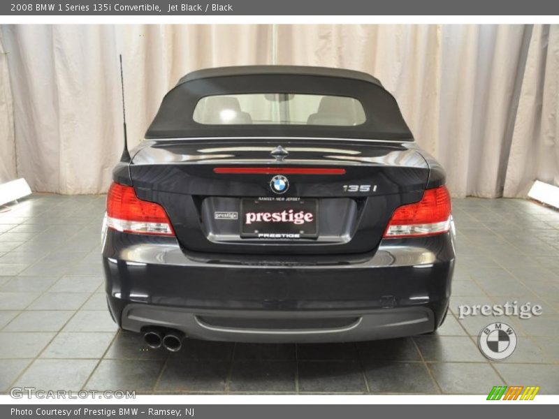 Jet Black / Black 2008 BMW 1 Series 135i Convertible