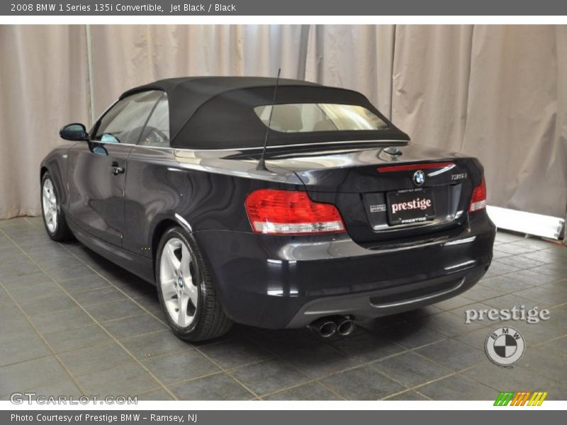 Jet Black / Black 2008 BMW 1 Series 135i Convertible
