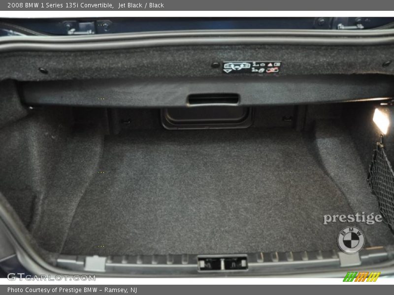Jet Black / Black 2008 BMW 1 Series 135i Convertible