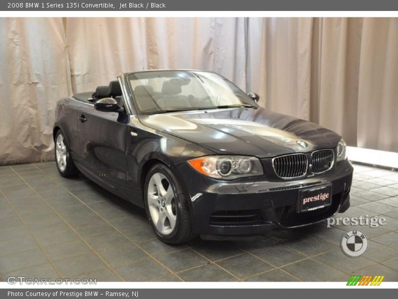 Jet Black / Black 2008 BMW 1 Series 135i Convertible