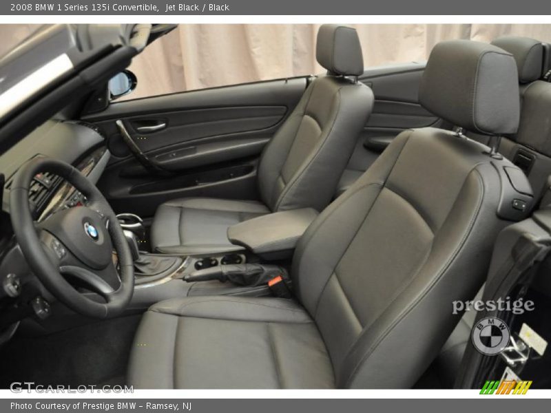 Jet Black / Black 2008 BMW 1 Series 135i Convertible
