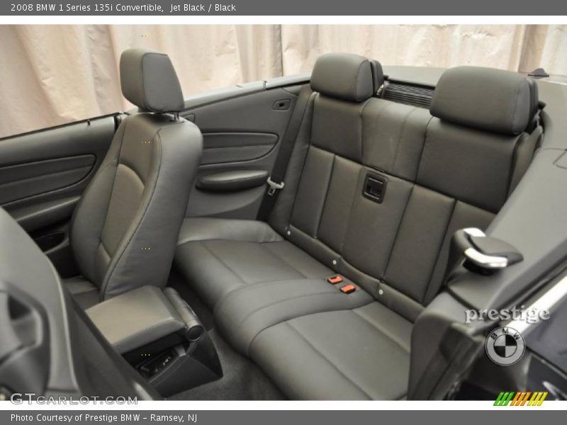 Jet Black / Black 2008 BMW 1 Series 135i Convertible