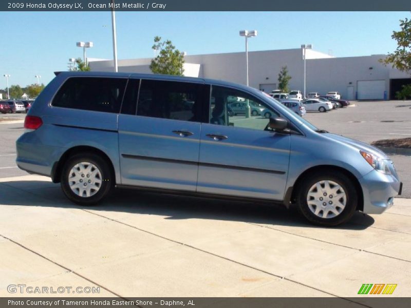 Ocean Mist Metallic / Gray 2009 Honda Odyssey LX