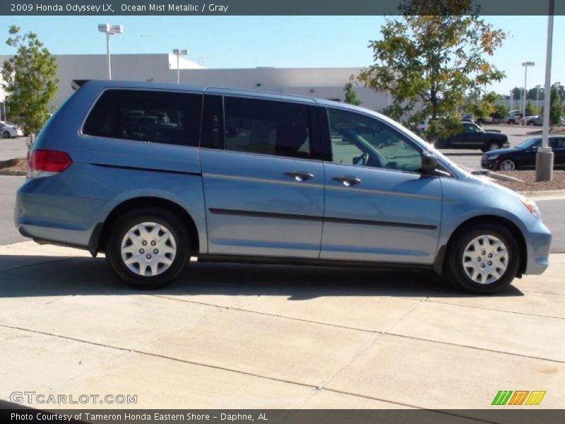 Ocean Mist Metallic / Gray 2009 Honda Odyssey LX