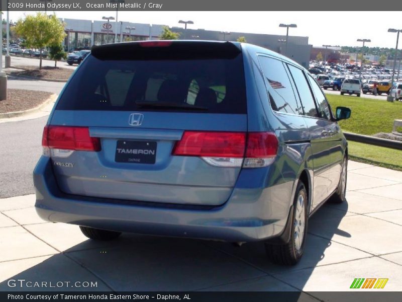 Ocean Mist Metallic / Gray 2009 Honda Odyssey LX