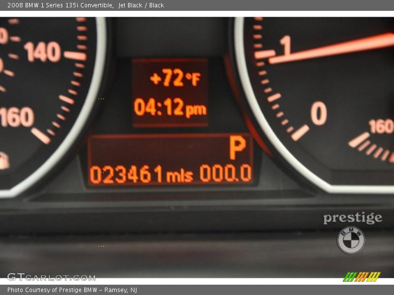 Jet Black / Black 2008 BMW 1 Series 135i Convertible