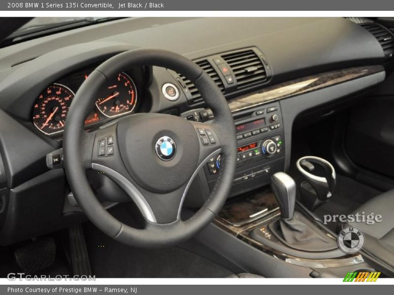 Jet Black / Black 2008 BMW 1 Series 135i Convertible