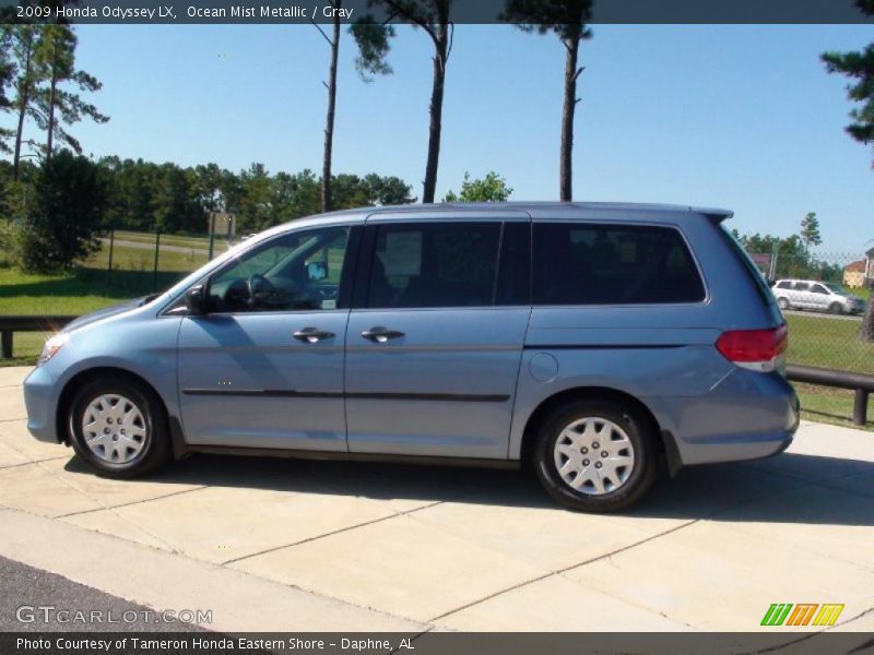 Ocean Mist Metallic / Gray 2009 Honda Odyssey LX