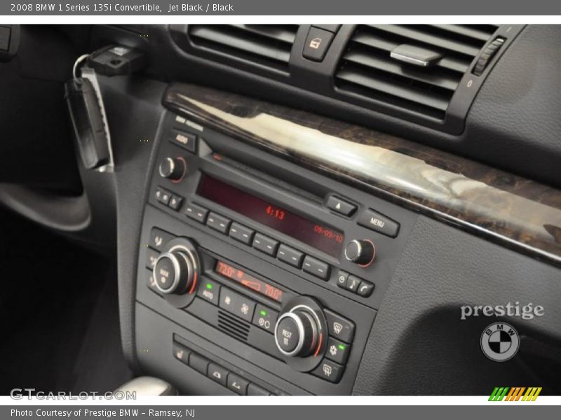 Jet Black / Black 2008 BMW 1 Series 135i Convertible