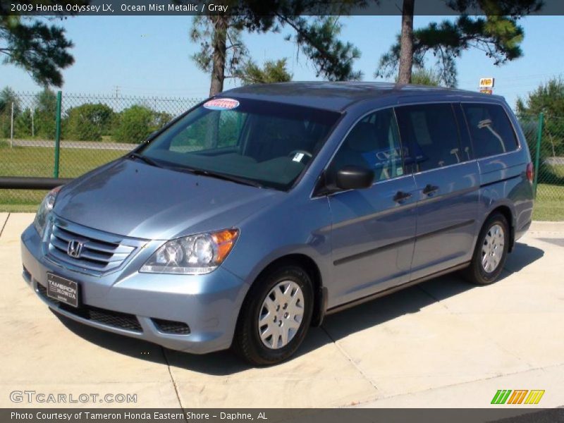 Ocean Mist Metallic / Gray 2009 Honda Odyssey LX