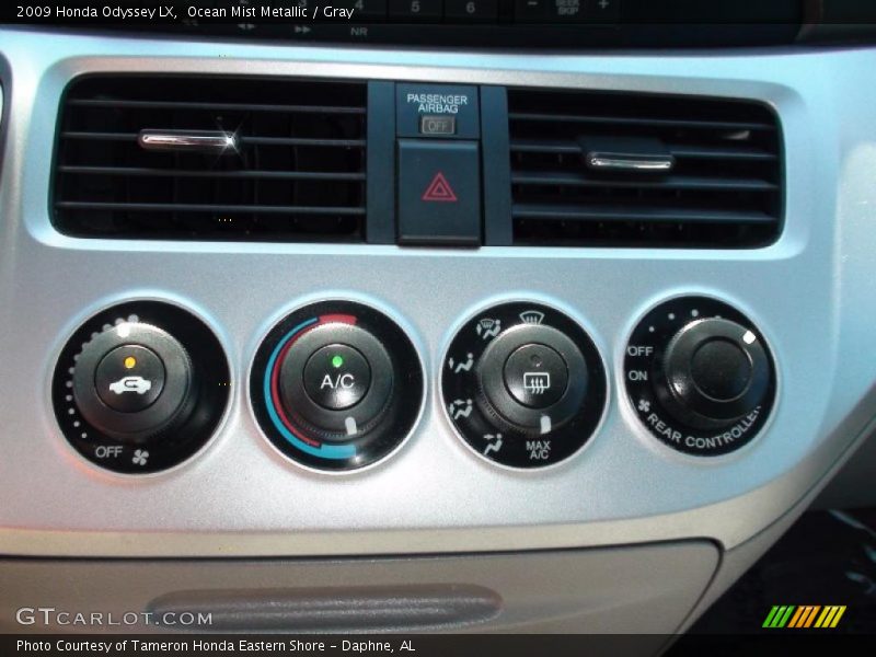 Ocean Mist Metallic / Gray 2009 Honda Odyssey LX