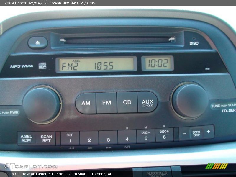 Ocean Mist Metallic / Gray 2009 Honda Odyssey LX