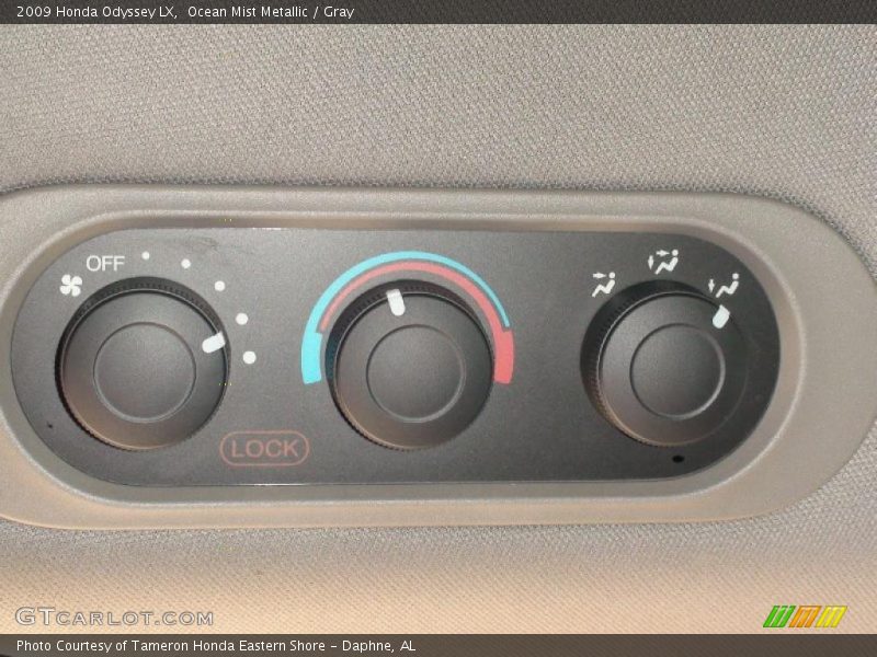 Ocean Mist Metallic / Gray 2009 Honda Odyssey LX