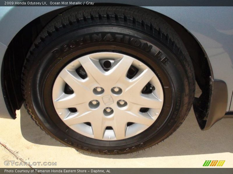 Ocean Mist Metallic / Gray 2009 Honda Odyssey LX