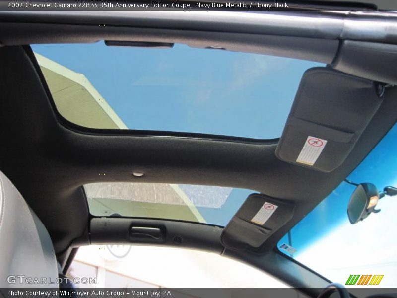 Navy Blue Metallic / Ebony Black 2002 Chevrolet Camaro Z28 SS 35th Anniversary Edition Coupe