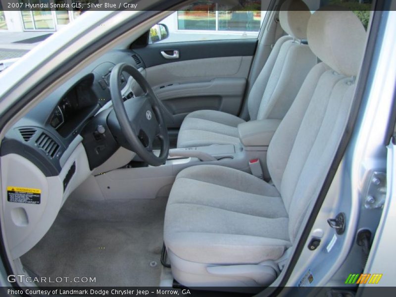 Silver Blue / Gray 2007 Hyundai Sonata GLS
