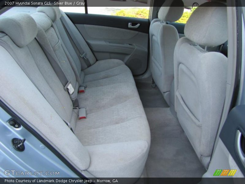 Silver Blue / Gray 2007 Hyundai Sonata GLS